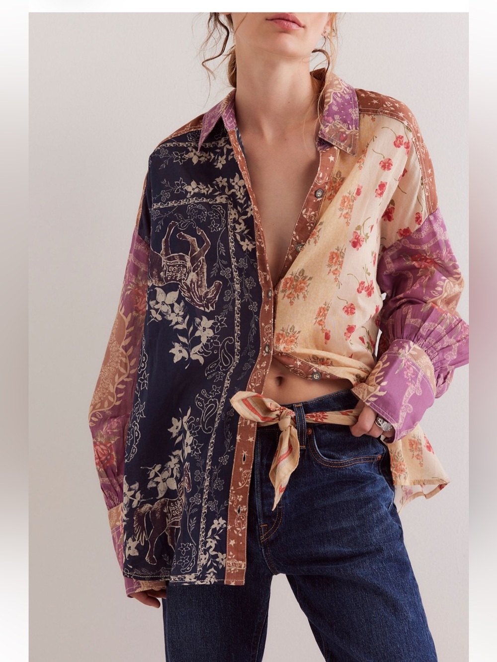 We the free flower patch top